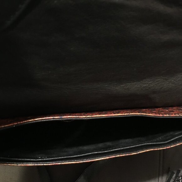 Lucas Lia Leather Handbag, Angel Logo - Crossbody Purse  PRS1 - Picture 2 of 12